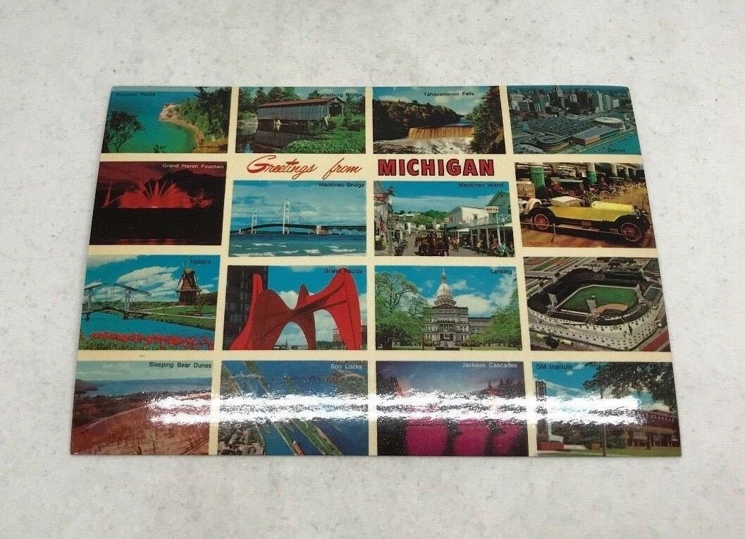 Travel - Michigan Vintage Postcard