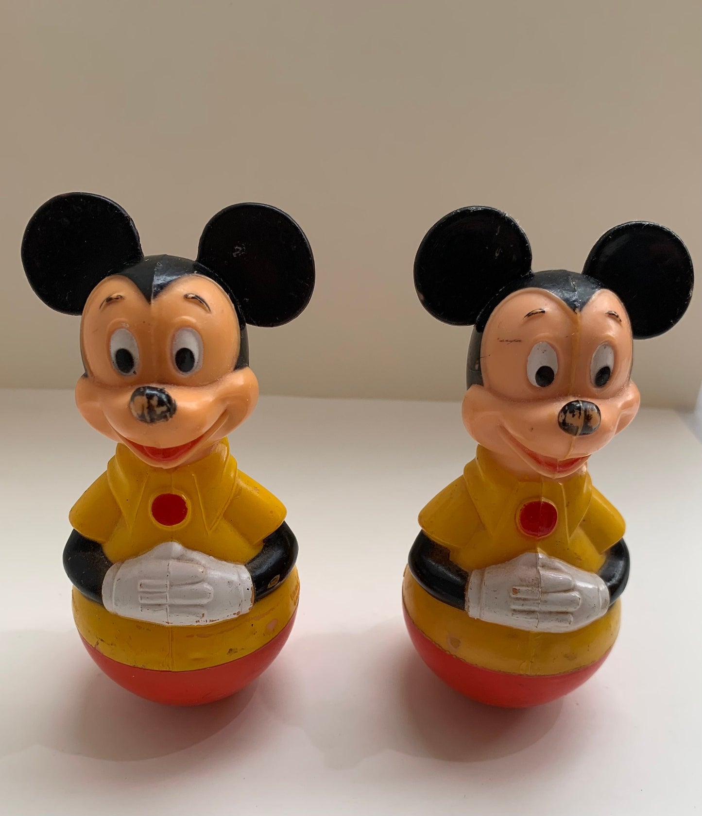 Disney Vintage Mickey Mouse Roly Poly Weeble Wobble 1970's