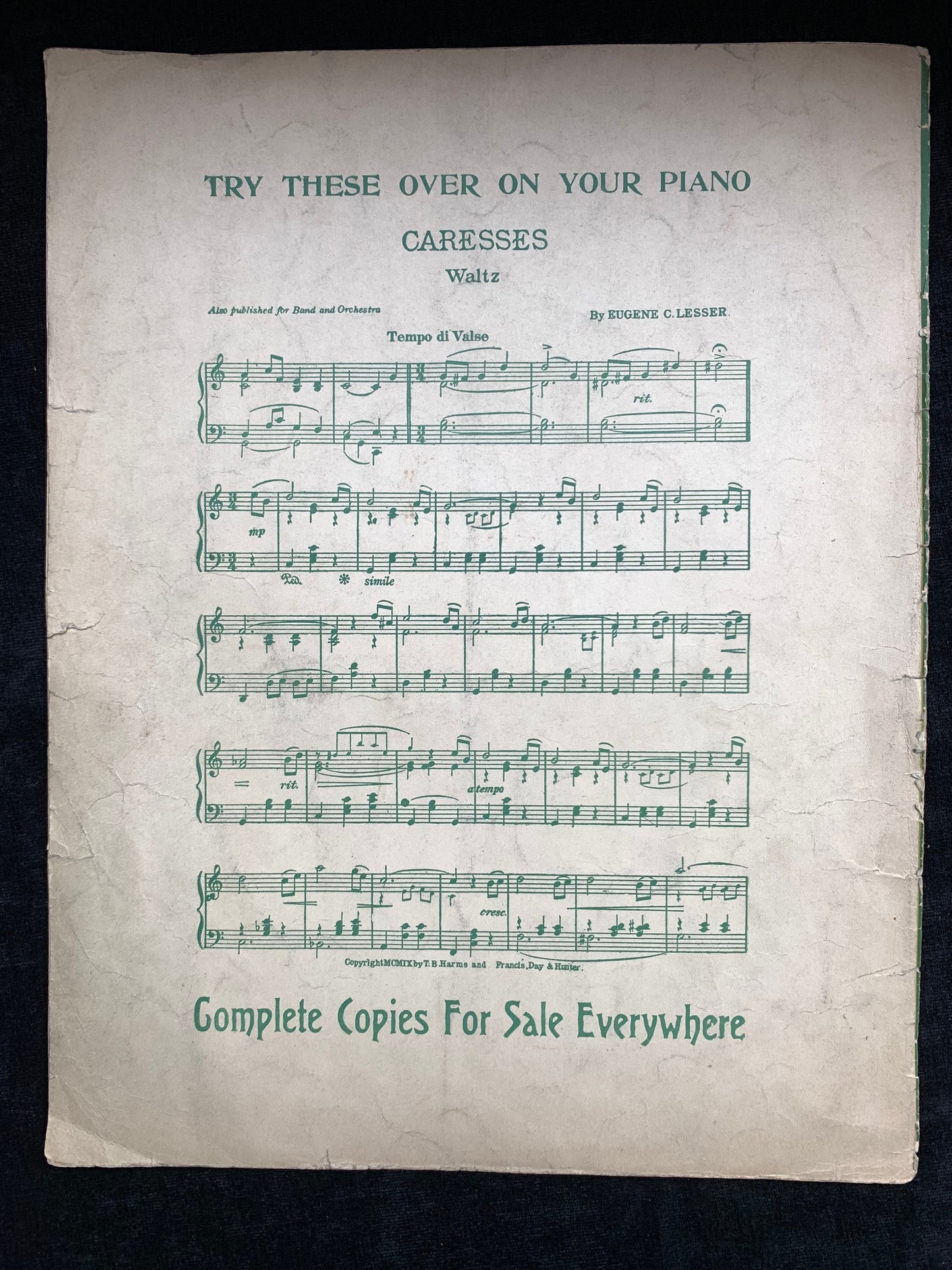 Has Anybody Here Seen Kelly? Vintage Sheet Music 1909