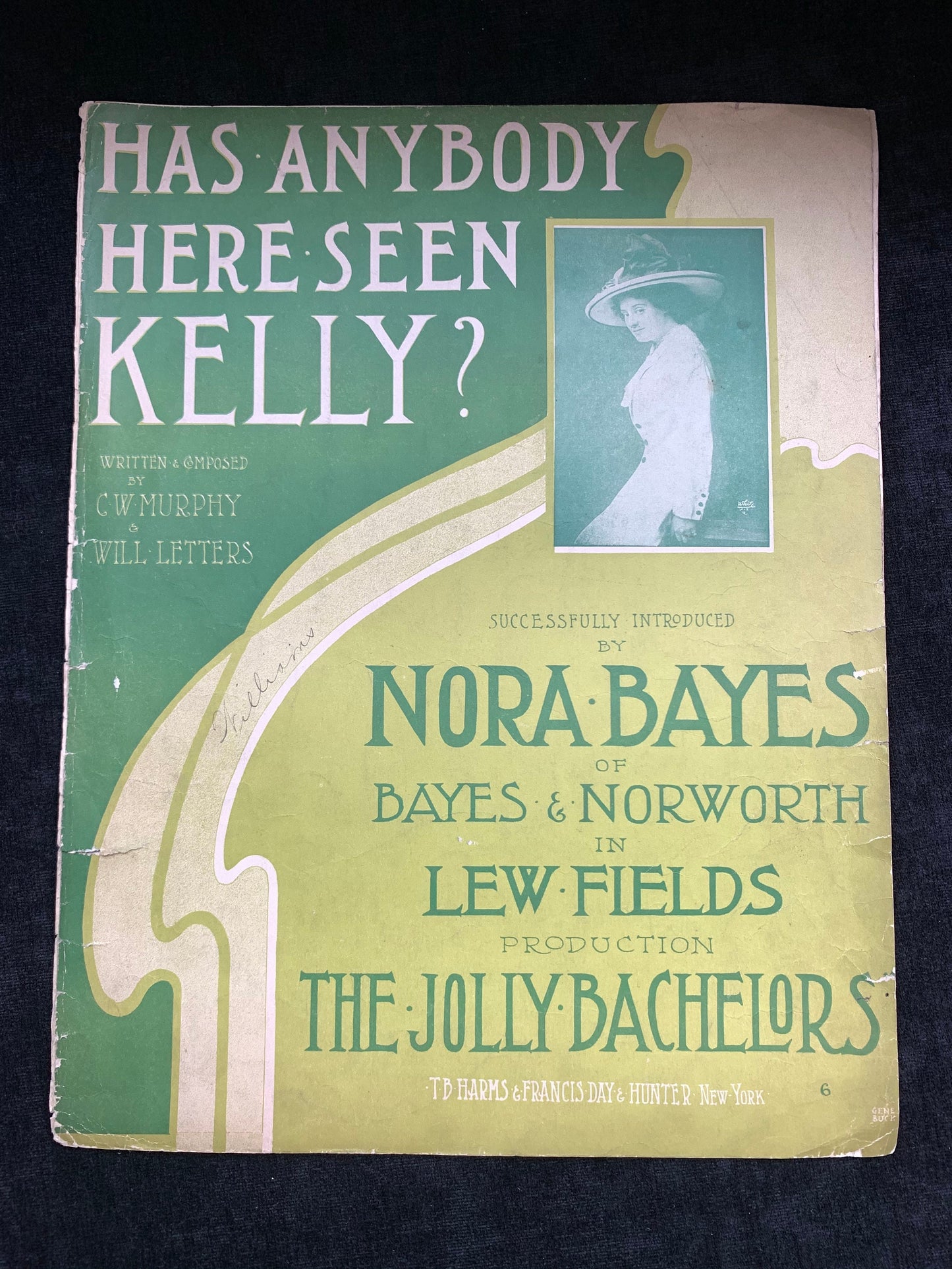 Has Anybody Here Seen Kelly? Vintage Sheet Music 1909