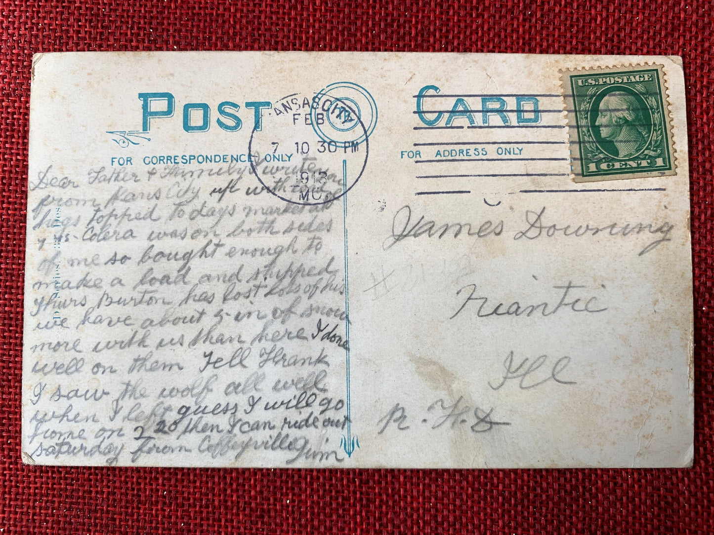 I Wouldn't Sell A Hair of This Horses Tail For 40 Dollars Vintage Postcard 1913