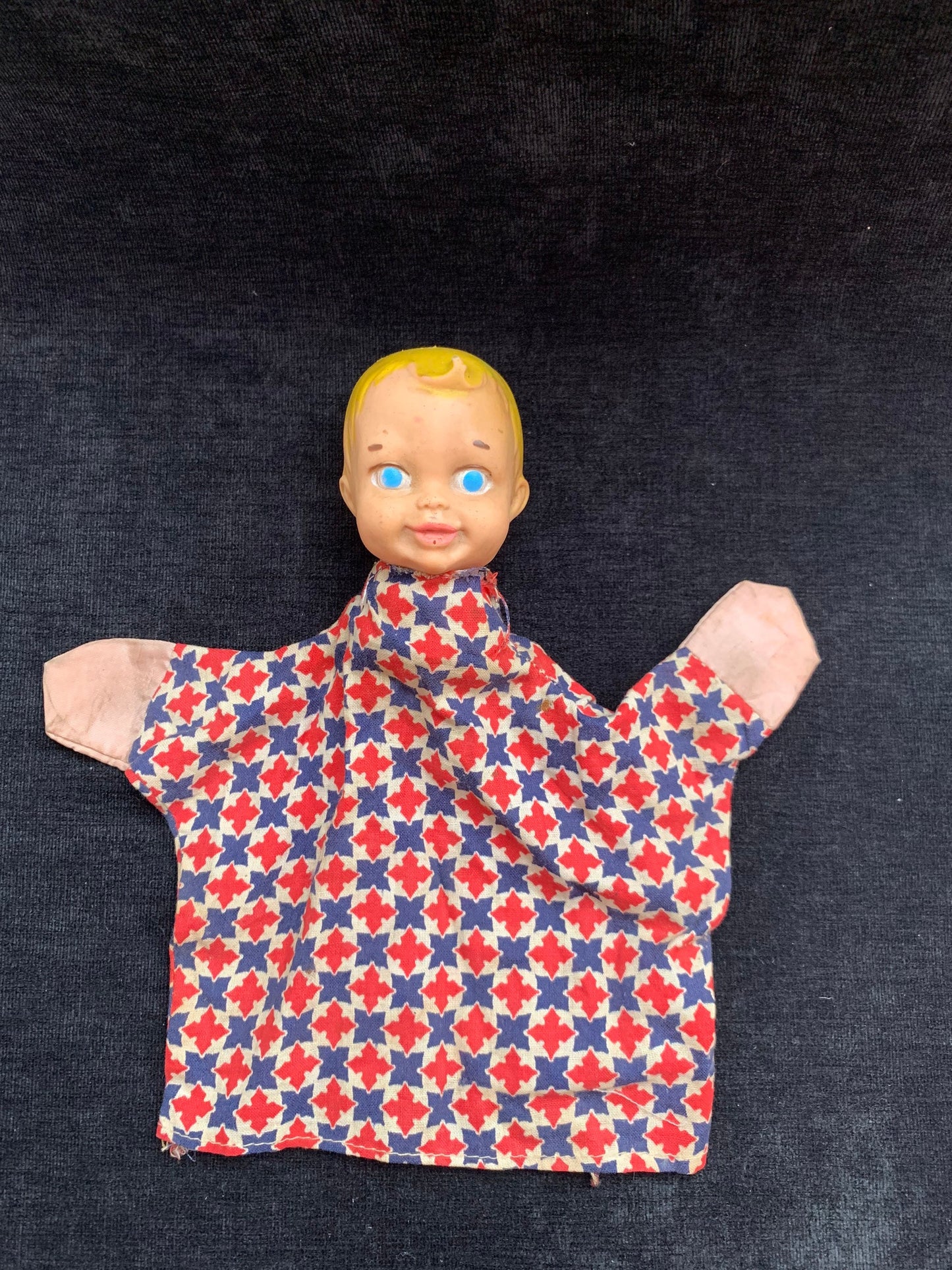 1950s Blonde Boy Hand Puppet