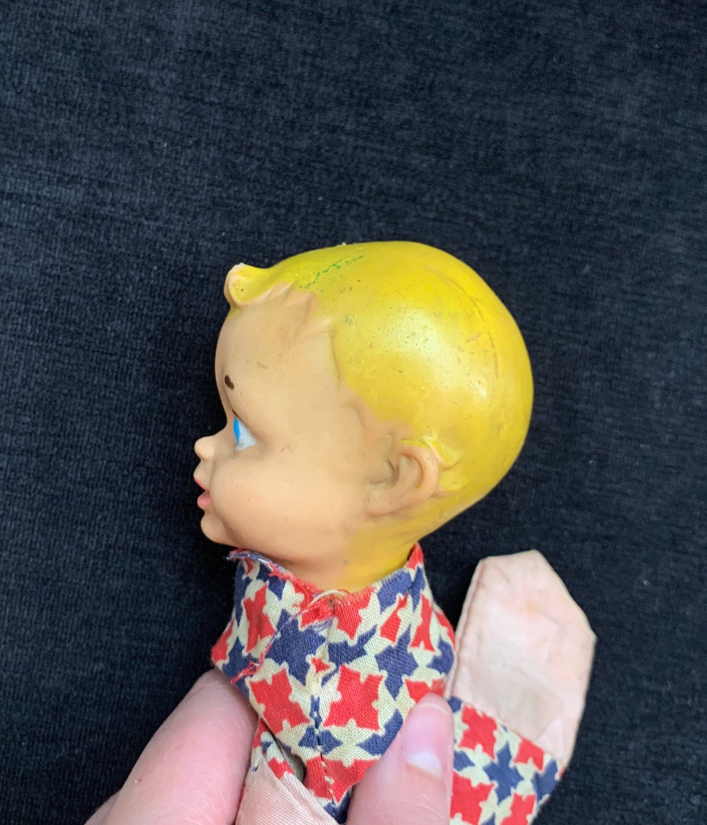 1950s Blonde Boy Hand Puppet