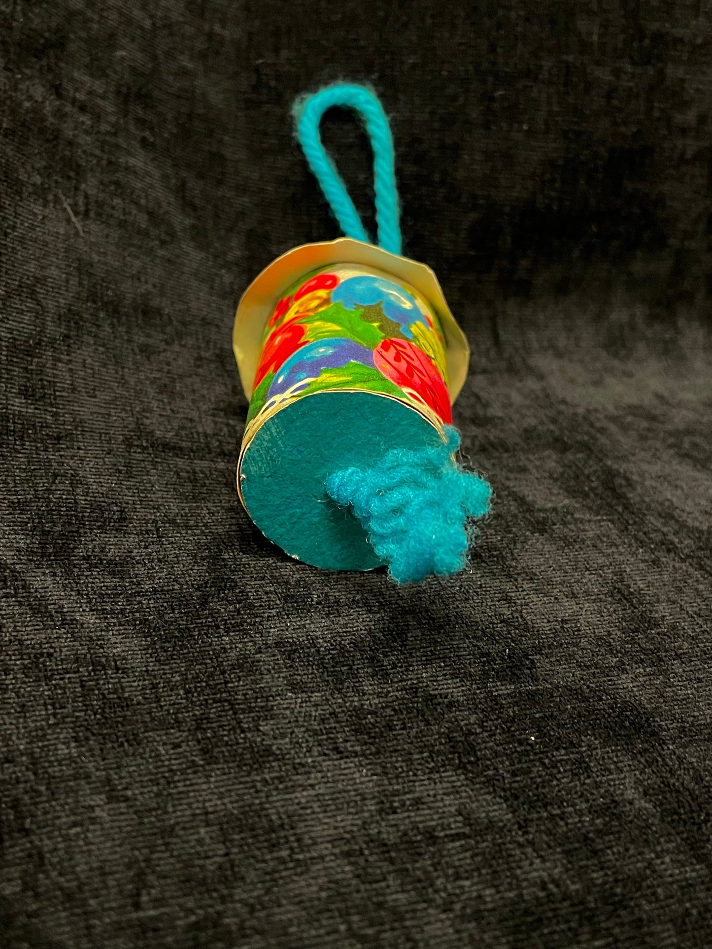 Thread and Decorated Spool Hand Made Hanging Ornament