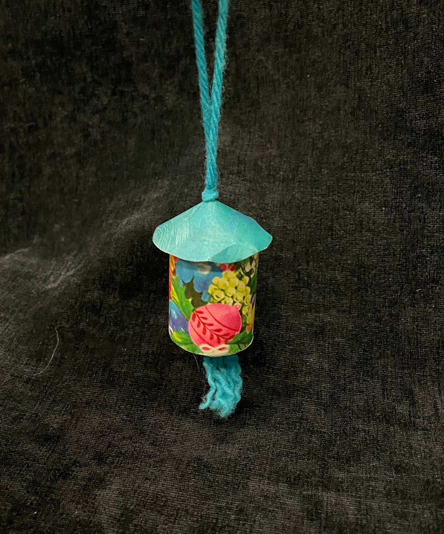 Thread and Decorated Spool Hand Made Hanging Ornament