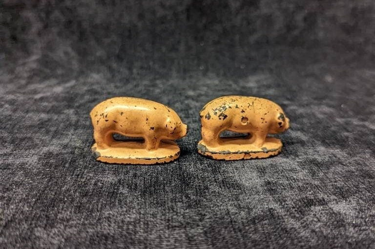 Auburn Rubber Pigs - Vintage 1930s - Sold as set