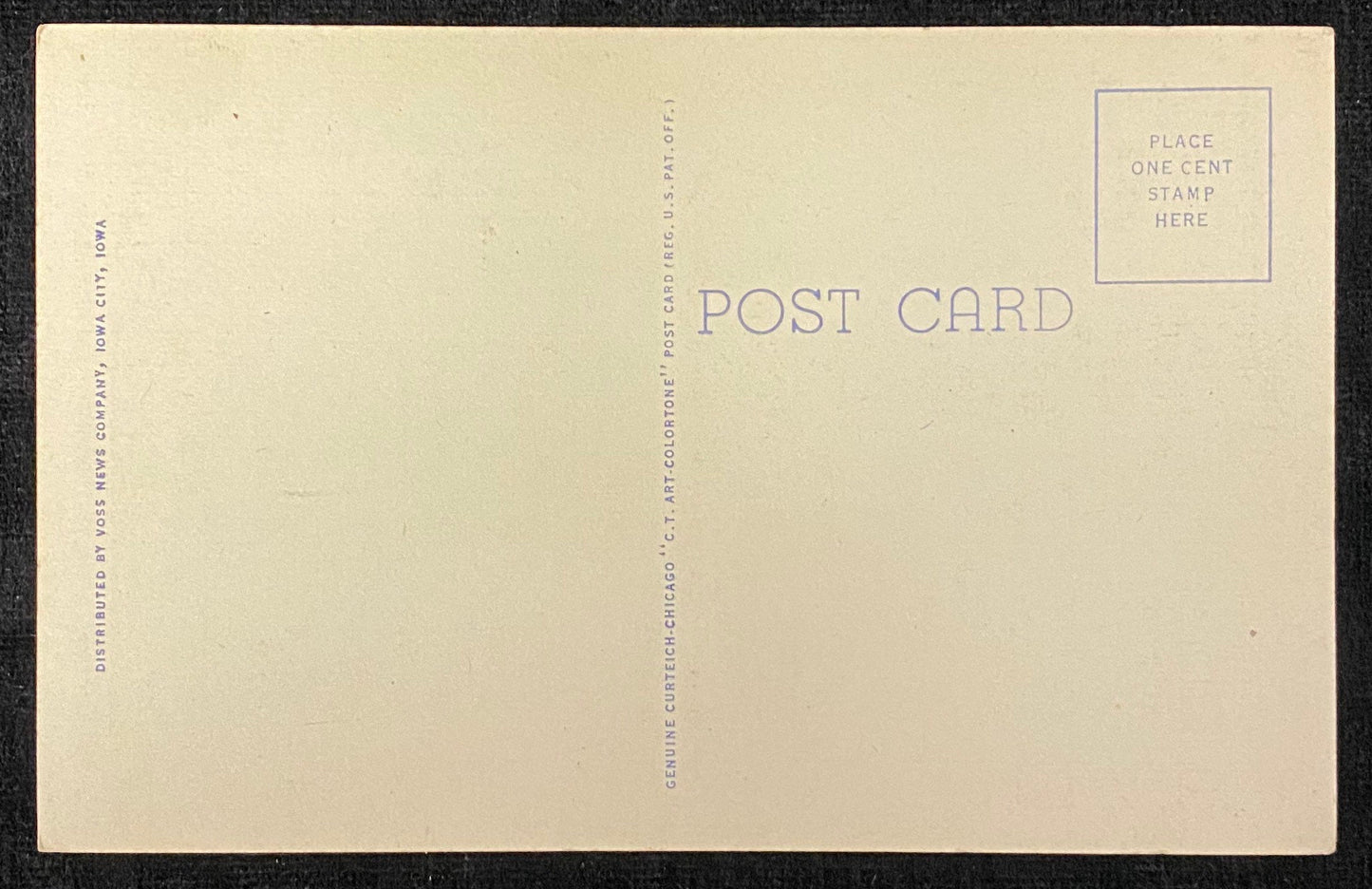 Fine Arts Building - University of Iowa - Iowa City, Iowa - 1938 Linen Postcard
