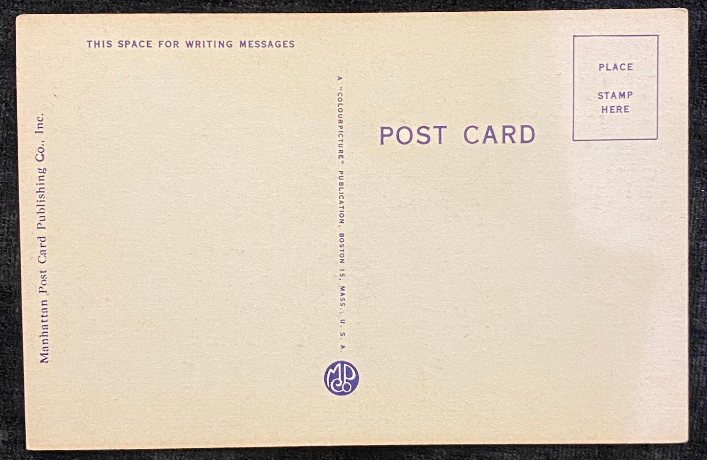 Greetings From Chinatown - New York - 1940s Linen Postcard