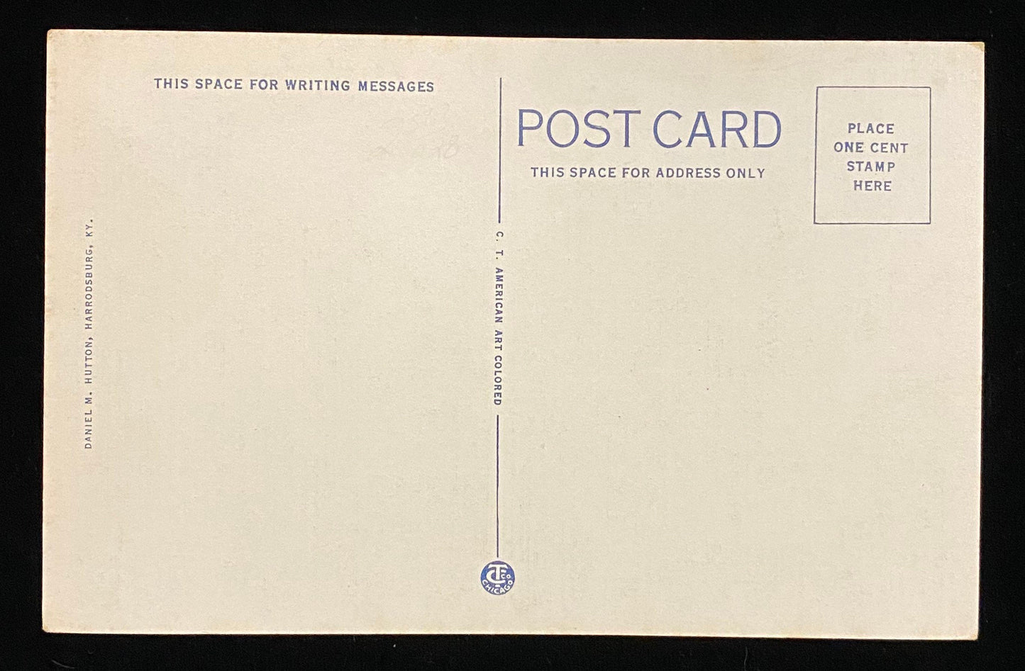 Fort Harrod - Harrodsburg, KY. - 1933 Linen Postcard