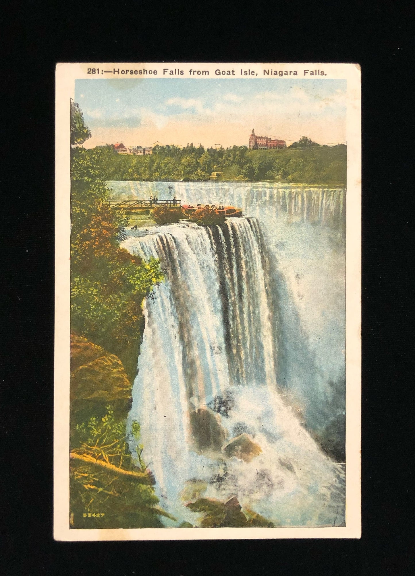 Horse Shoe Falls from American Side - Niagara Falls - Vintage Postcard