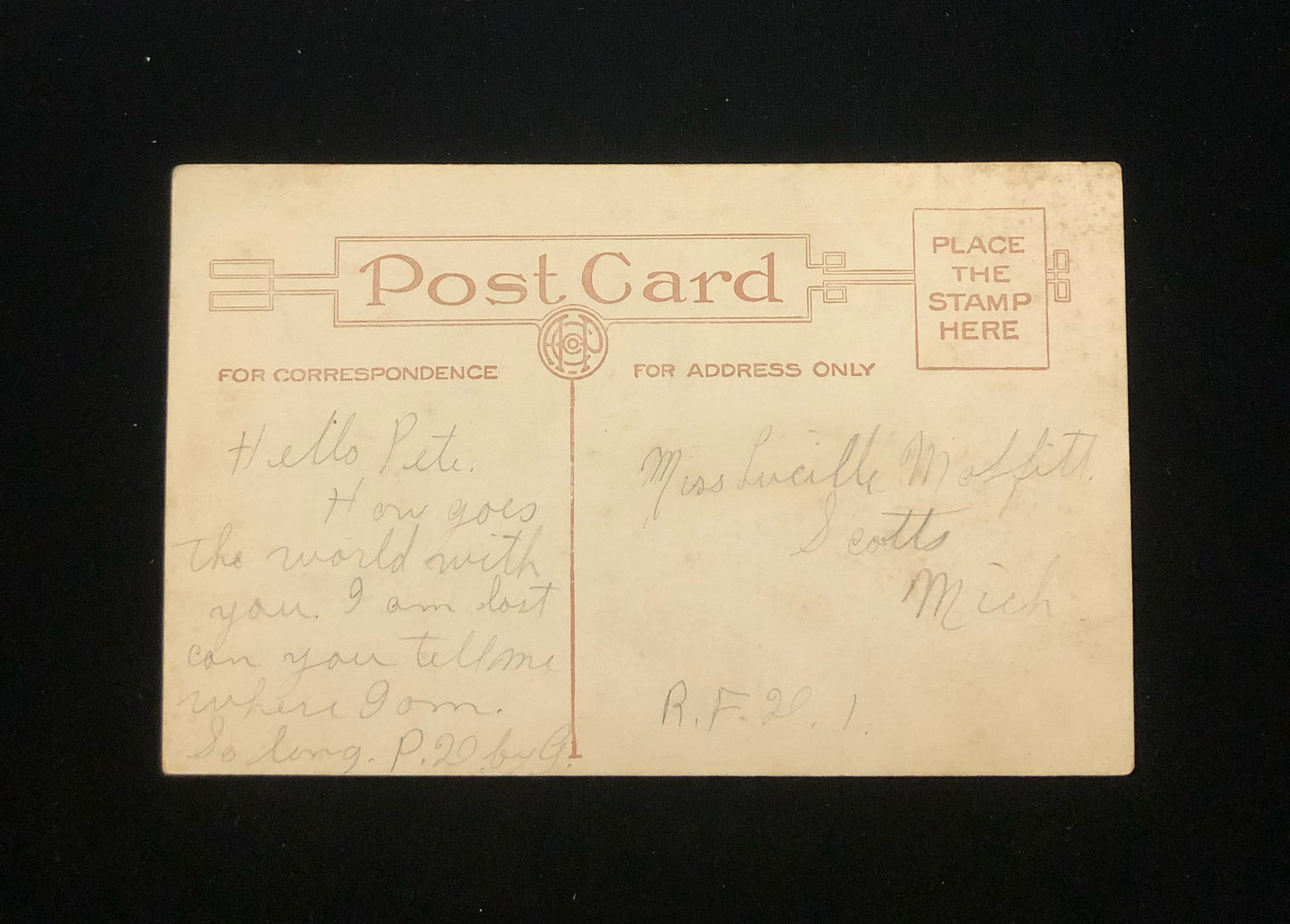 Battle Creek, Michigan Fishing Vintage Postcard