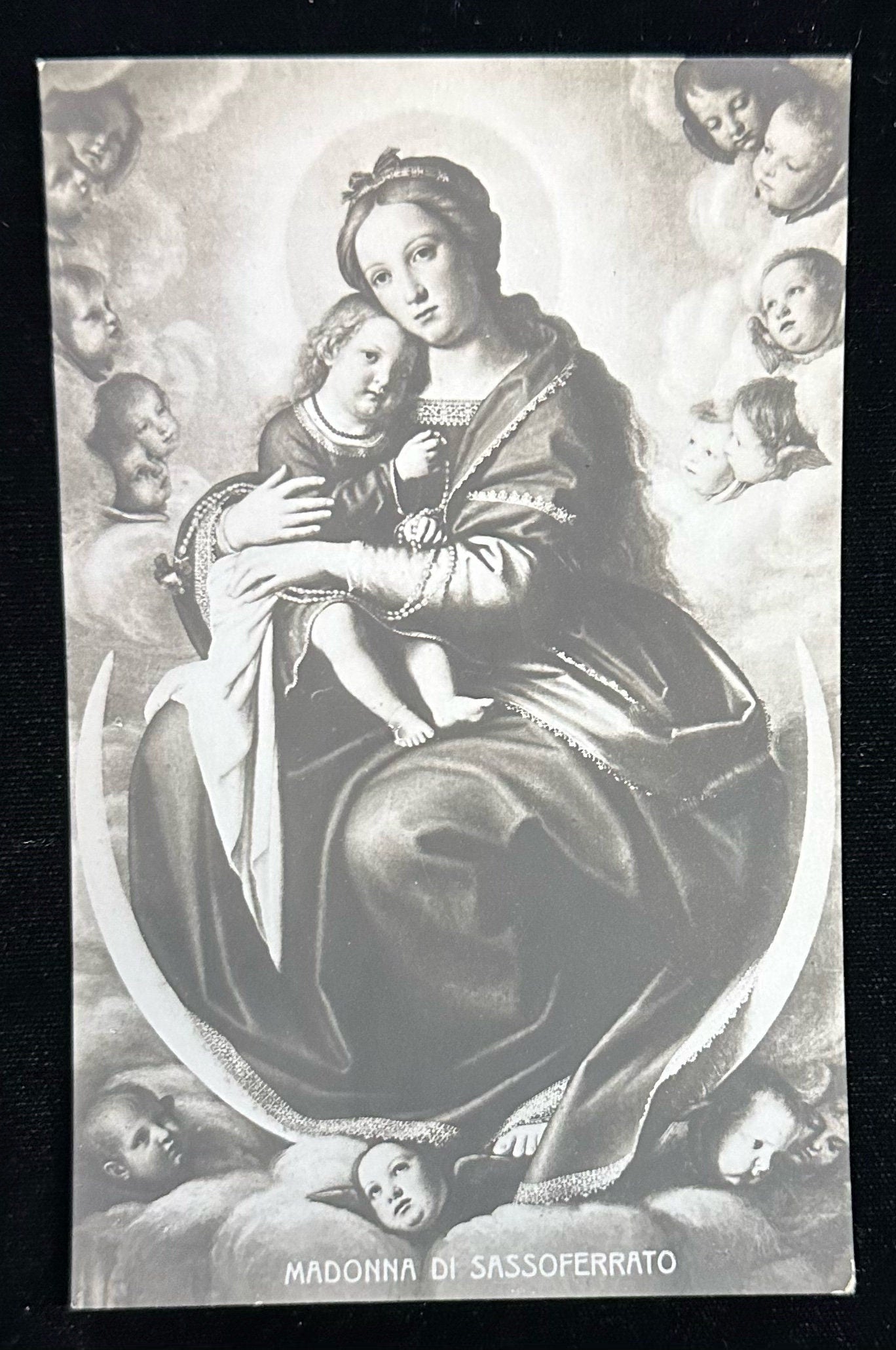 Madonna Di Sassoferrato- Italian- Vintage Postcard