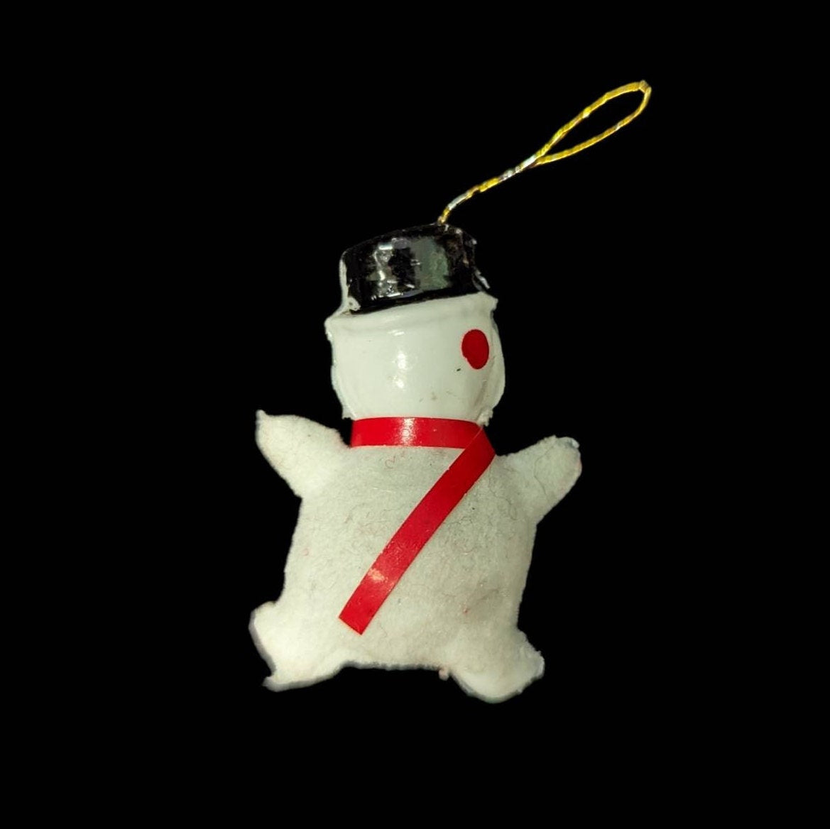 Tiny Snowman - Vintage Blow Mold Christmas Ornaments (SOLD SEPERATELY)