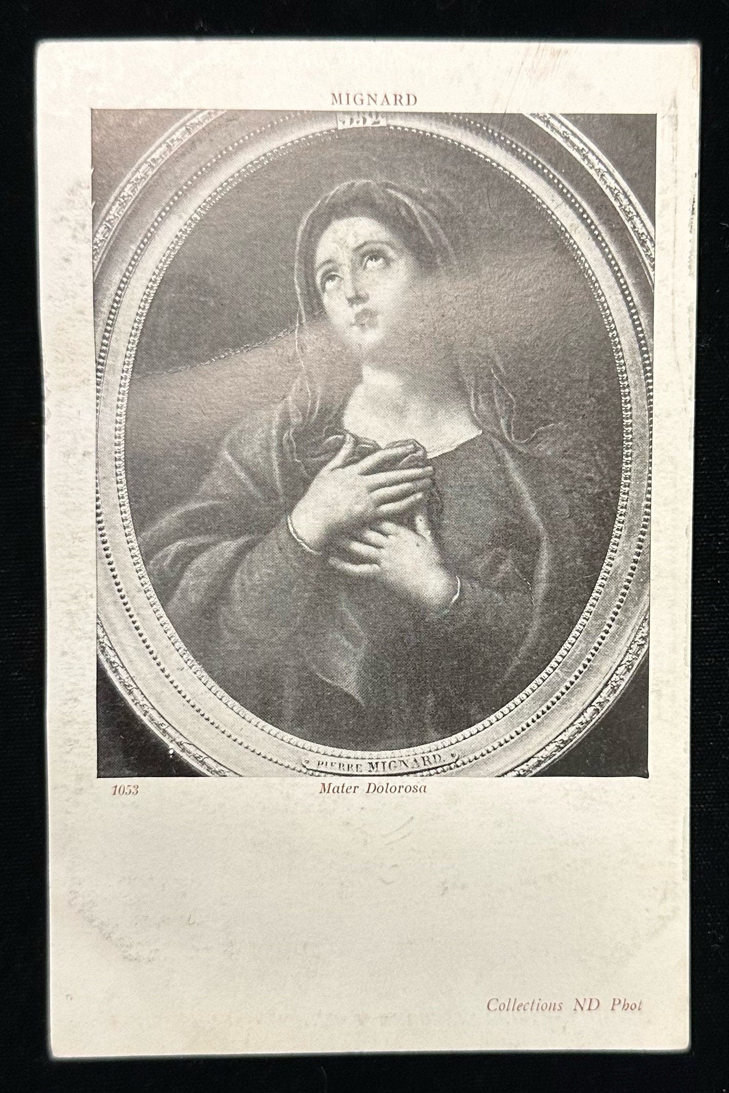 Mater Dolorosa- Mignard- Italian- Vintage Postcard