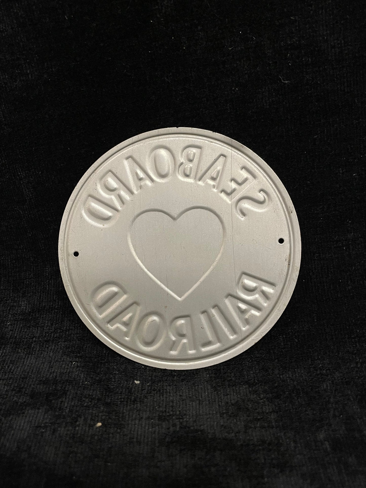 Seaboard Railroad Air Line Cereal Prize - "Through the Heart of the South" - Tin Emblem 3" - Tin Cereal Premium- Promotional Cereal Premium