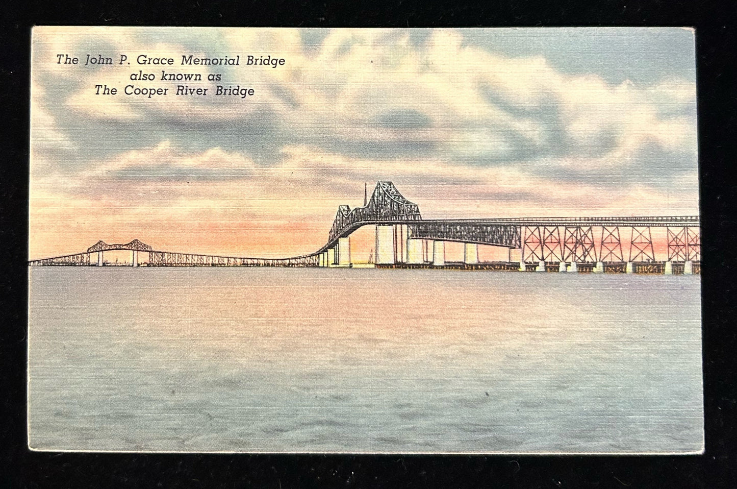 South Carolina Bridges- Broad Street Bridge over Congaree, The Cooper River Bridge, John P. Grace Bridege- Bundle of 3 Cards