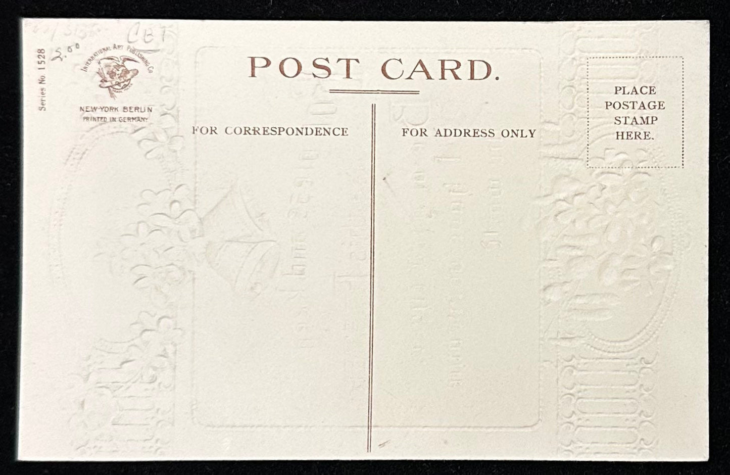 God bless and keep thee this Easter. Be of good cheer; I have overcome the world - Vintage Embossed Made in Germany Early 1900sPostcard