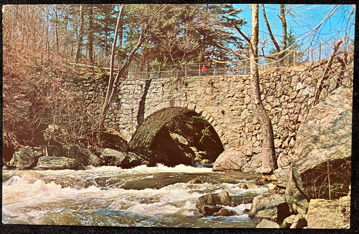 The Arch Bridge - Boonton, Morris County, New Jersey - Vintage Bridge Postcard