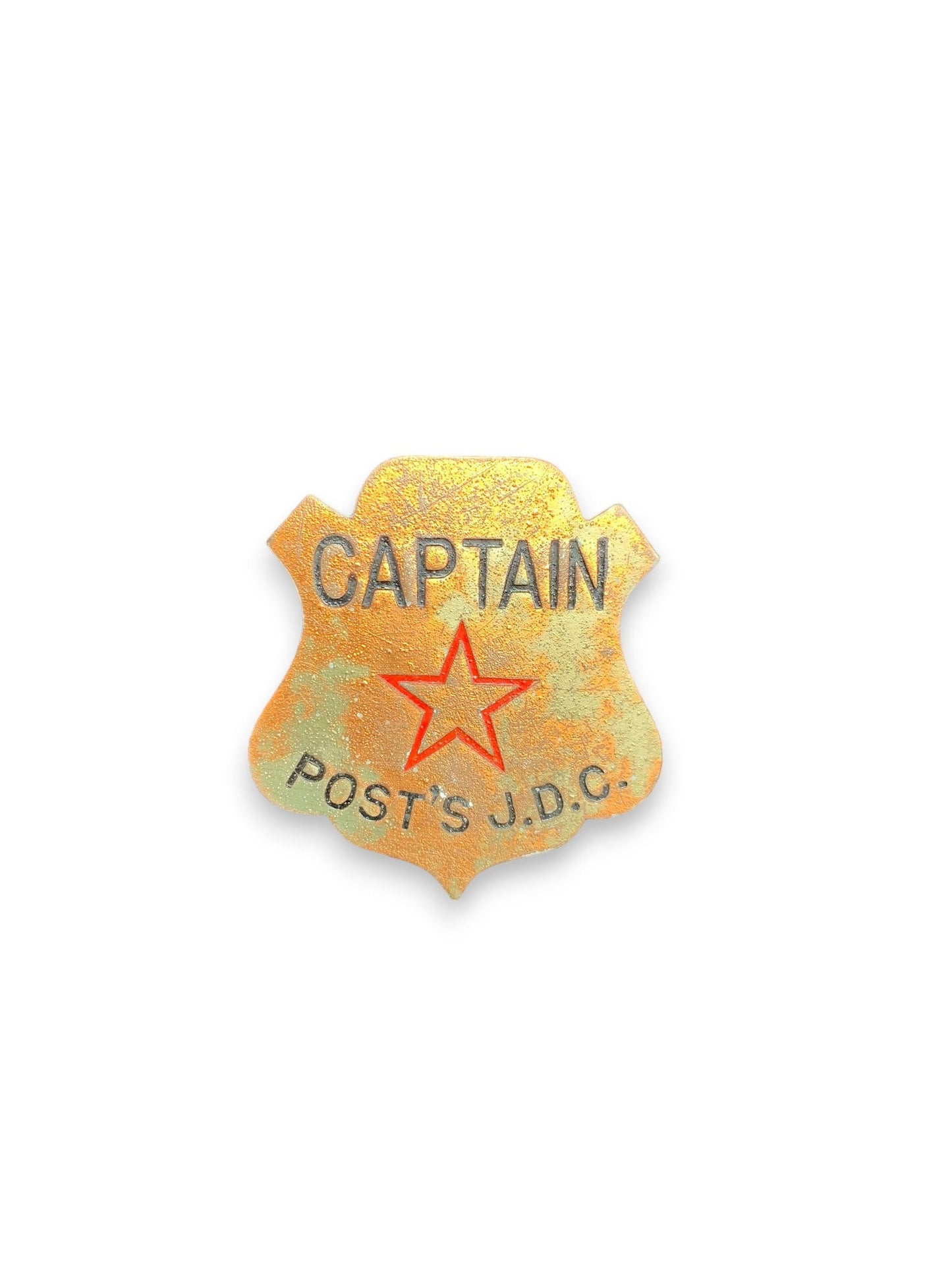 Post Cereal Premium - J.D.C. Captain's Badge with Red Star