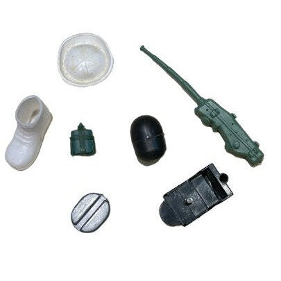 G.I. Joe Accessories- 7 Piece Lot - Sold as one unit - G.I. Joe Naval Man