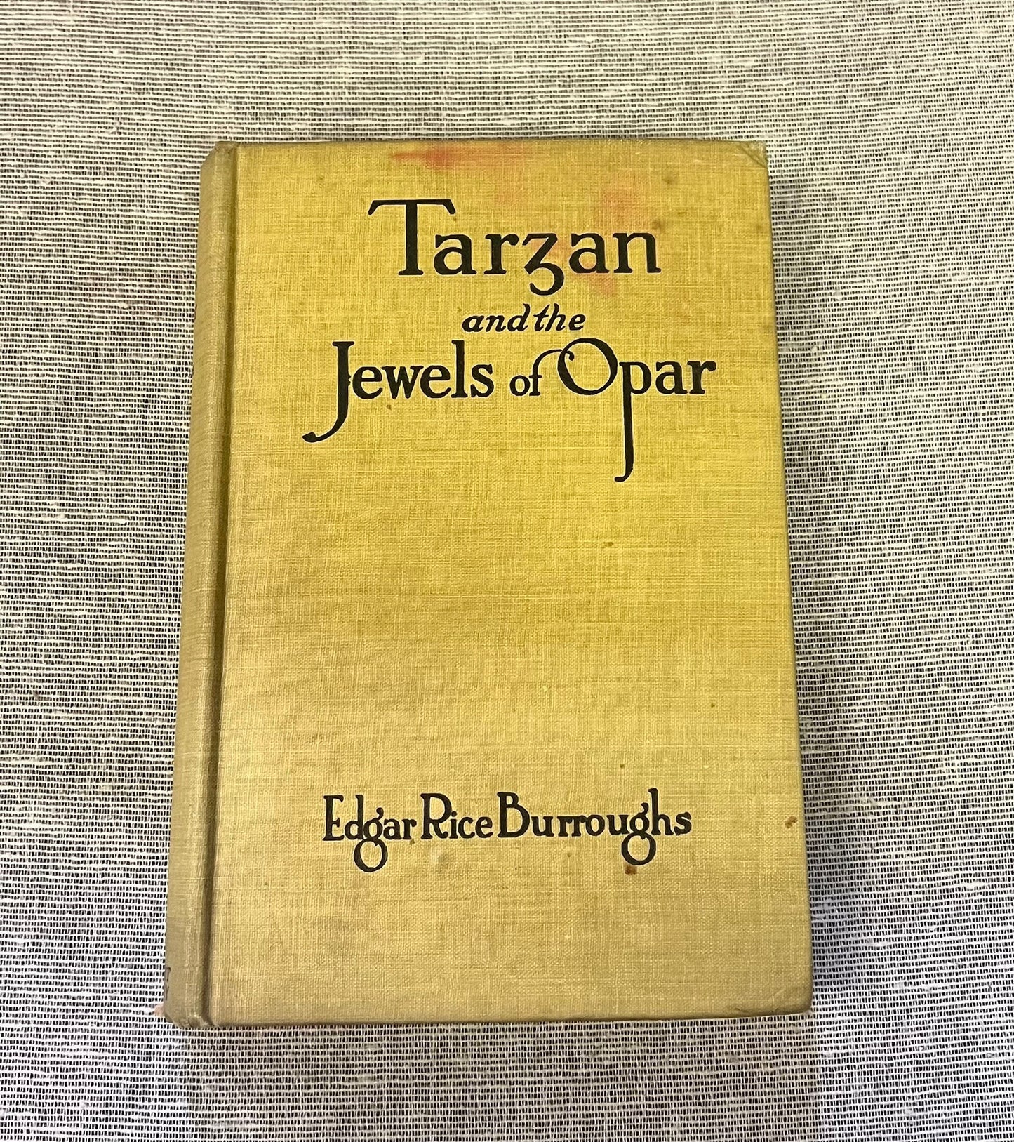 Tarzan and the Jewels of Opar, Edgar Rice Burroughs - Hardcover Book published April 1918 by A.L. Burt Company, New York 3rd Tarzan Book