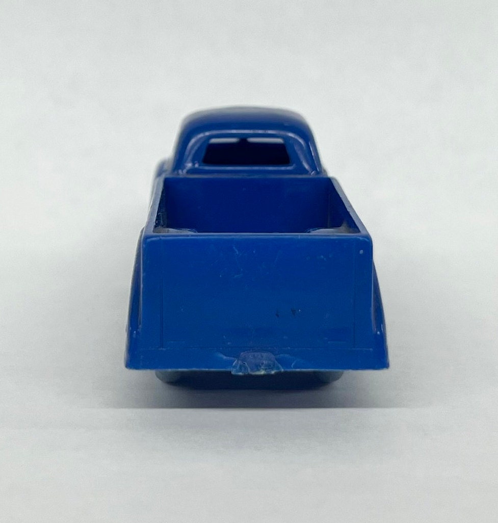 Renwal No. 149 Pick-up Truck - 3" Blue Hard Plastic- 1950s- Made in USA Plastic Truck original wheels which turn