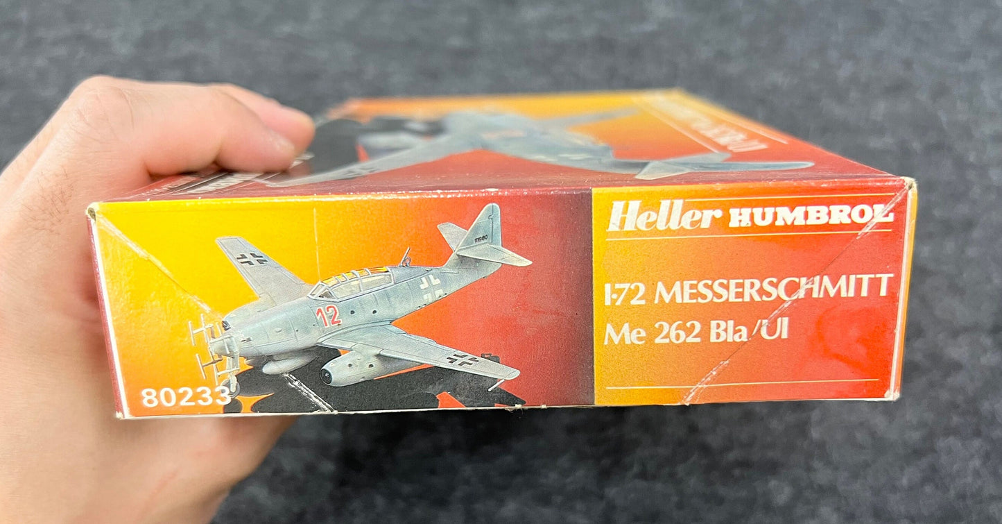 I.72 MESSERSCHMITT Me 262 Bla/UI - Plastic Model Airplane Kit - Mint in Box 1986 Heller Humbrol - Kit Model 80233 from England and France