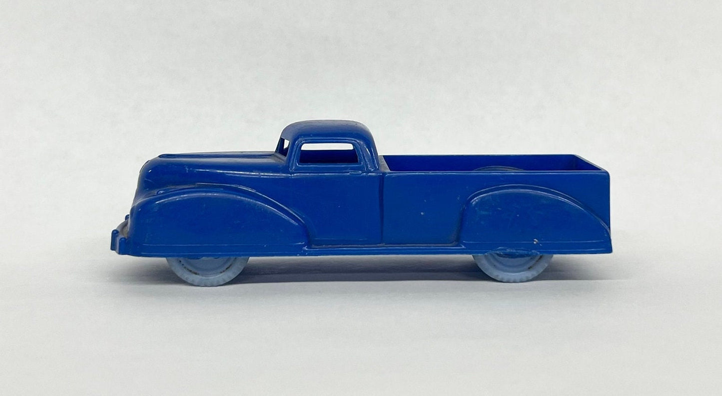 Renwal No. 149 Pick-up Truck - 3" Blue Hard Plastic- 1950s- Made in USA Plastic Truck original wheels which turn