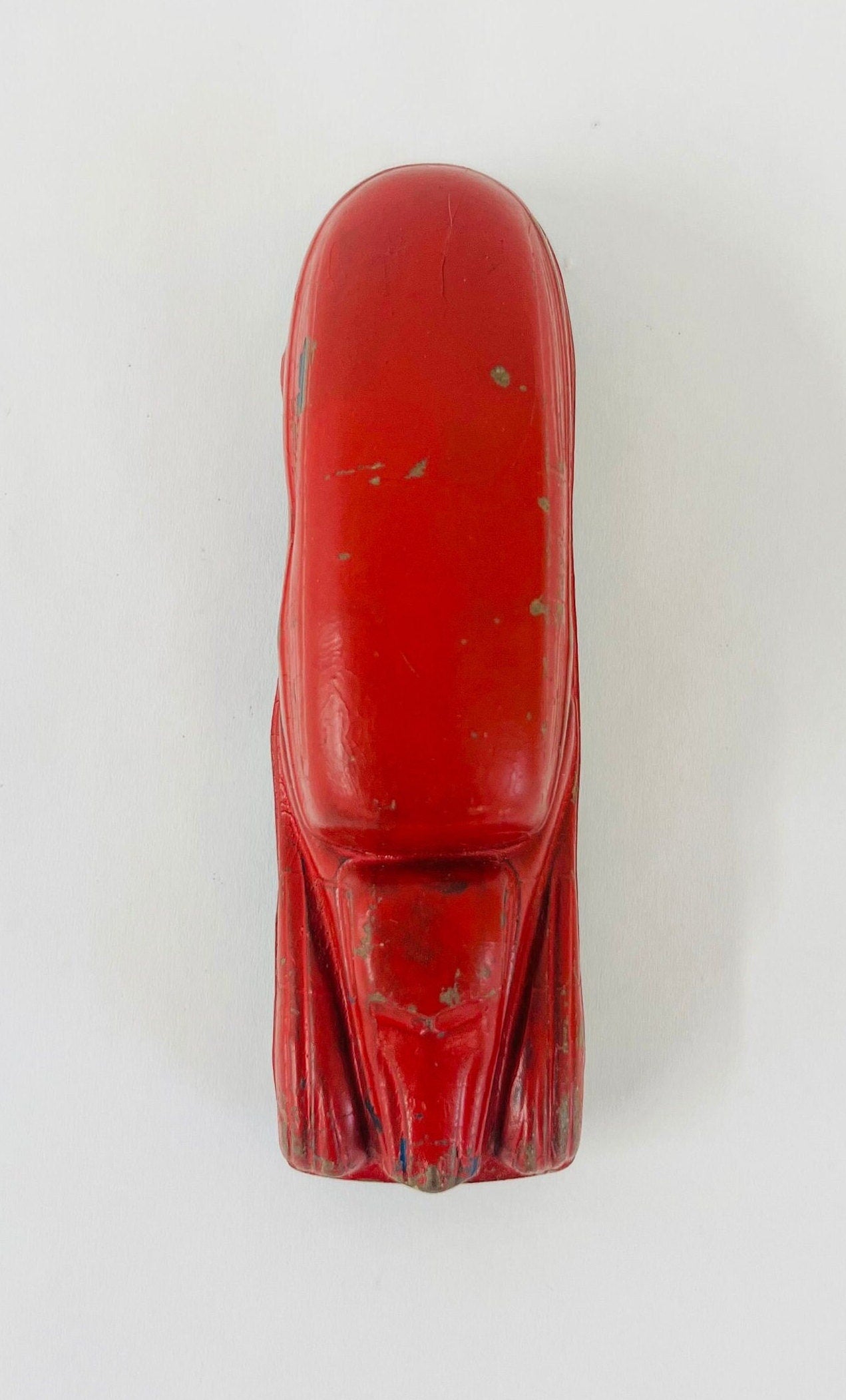 Sun Rubber Co Red Truck - Streamlined Delivery Truck - No. 1020 - Barberton, Ohio - 1930s Hard Rubber Truck