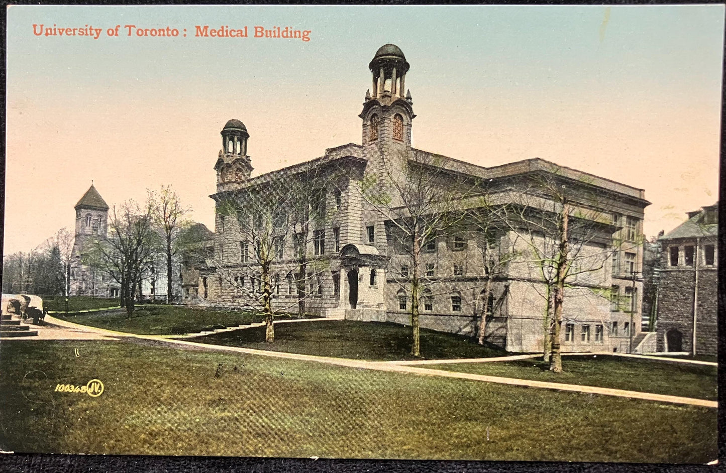 University of Toronto: Medical Building - Canada - Printed in Great Britain - Vintage Canadian University Postcard - Early Medical School
