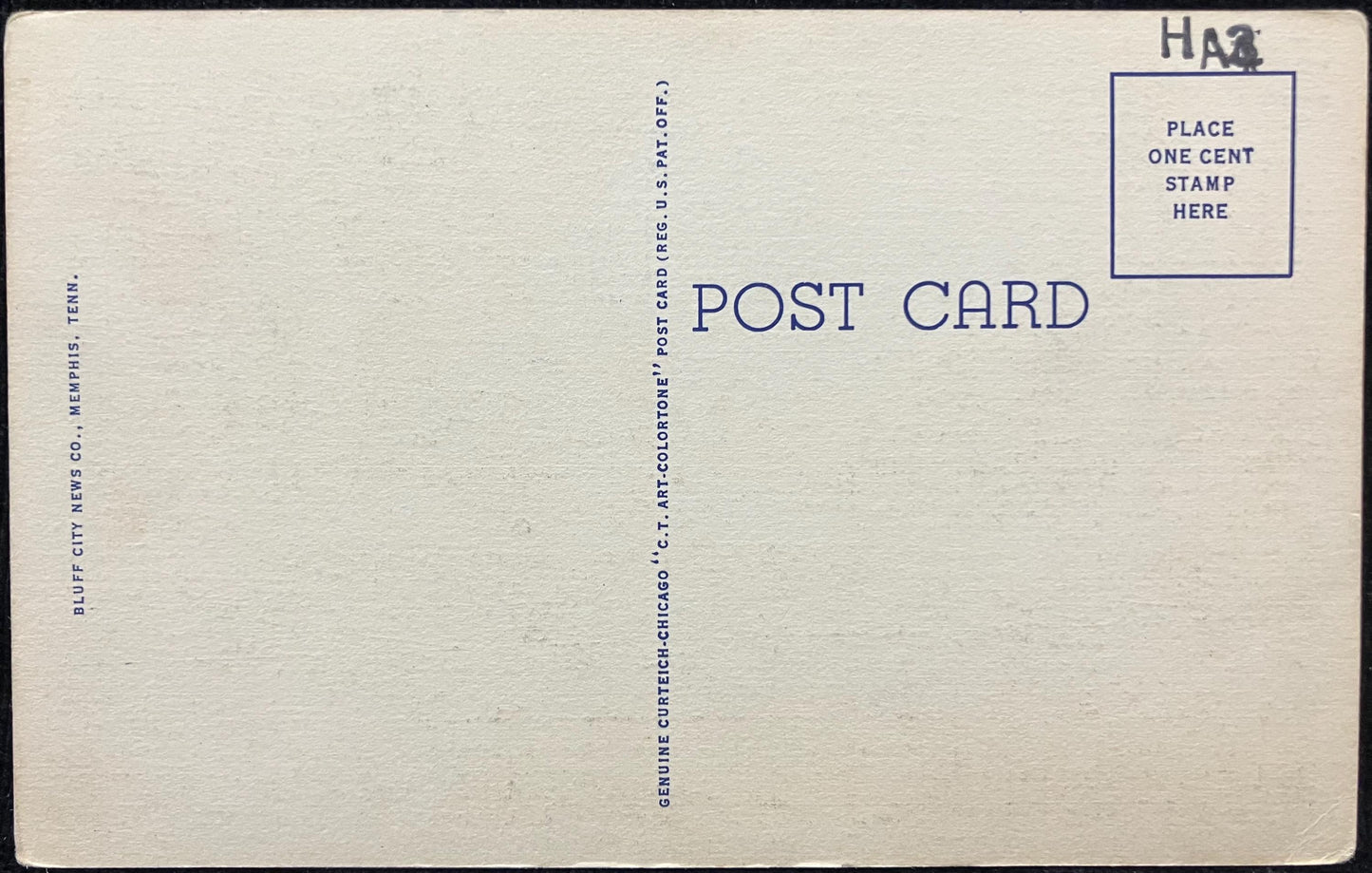Memphis and Harrahan Bridges Spanning Mississippi River, Memphis, Tenn. - Linen Bridge Postcard