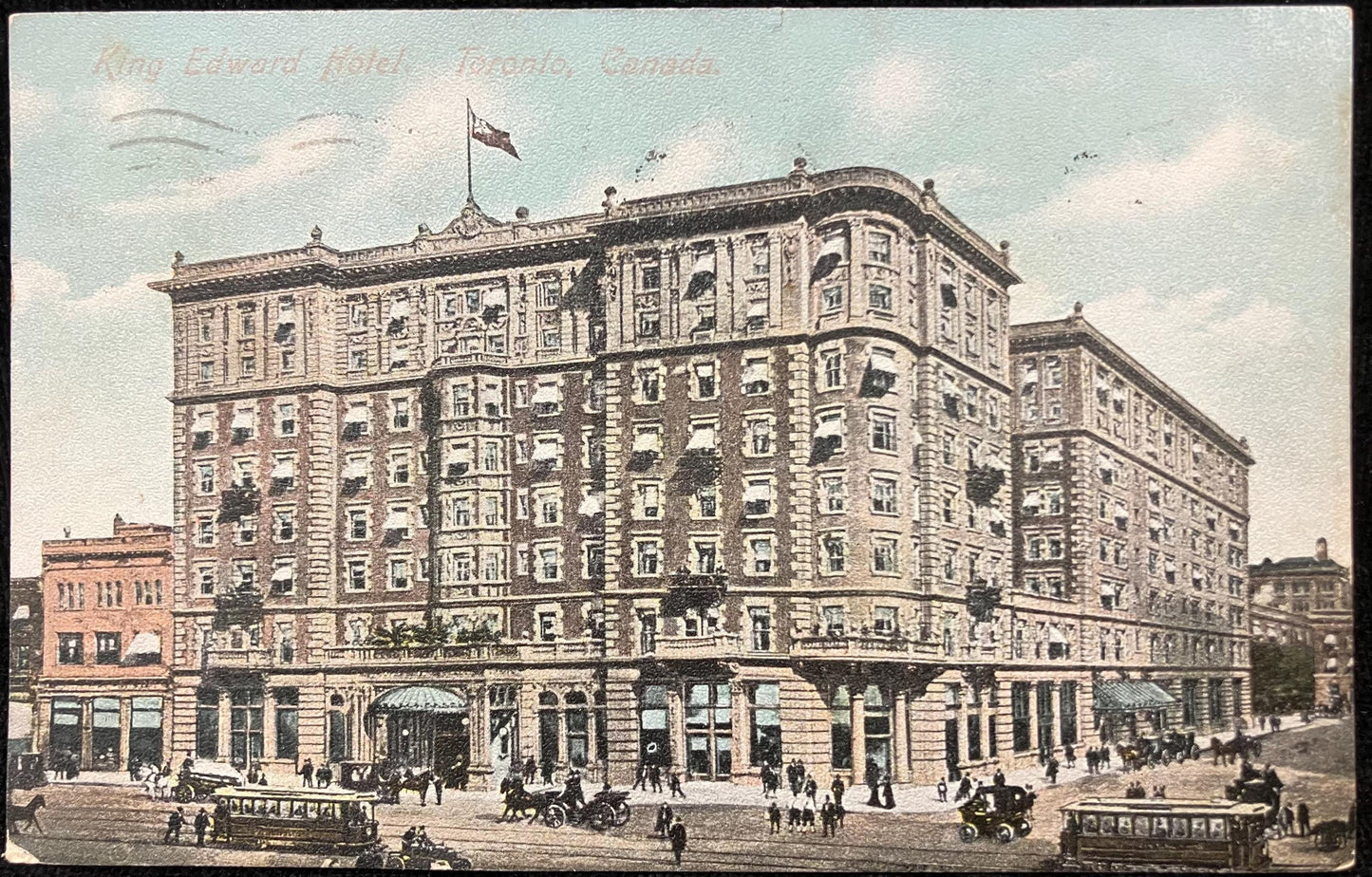 King Edward Hotel, Toronto, Canada. - Vintage Hotel Postcard - Early 1900s postcard