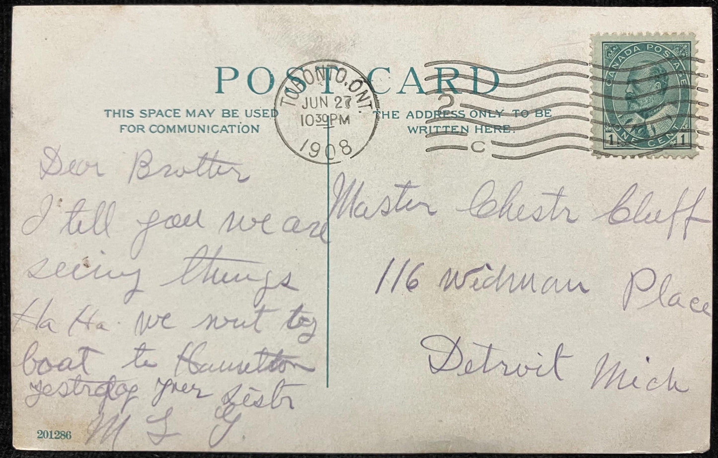King Edward Hotel, Toronto, Canada. - Vintage Hotel Postcard - Early 1900s postcard