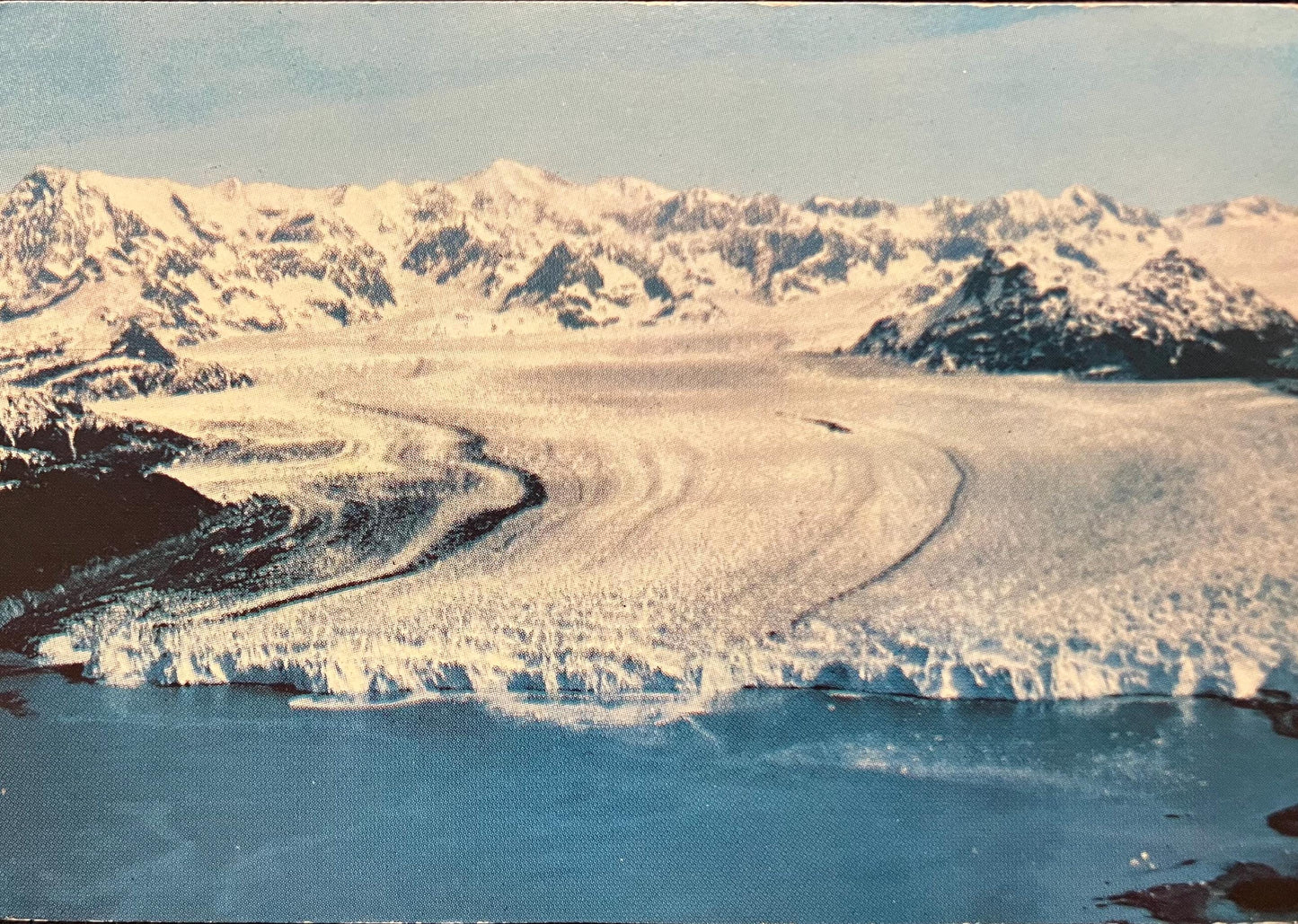 Columbia Glacier - Vintage Postcard