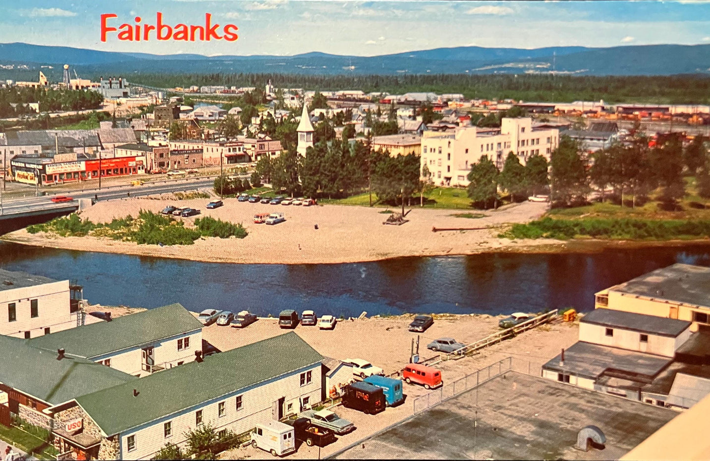 Fairbanks, Alaska - Photo by Reggie Hibshman - Vintage Postcard