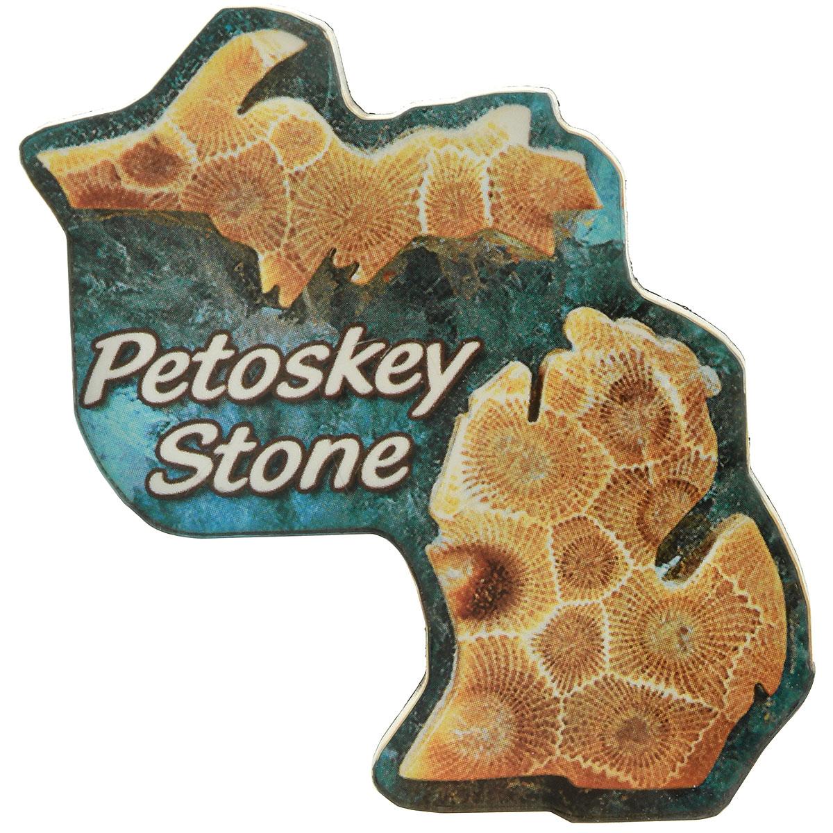 Petoskey Stone Michigan Resin Magnet