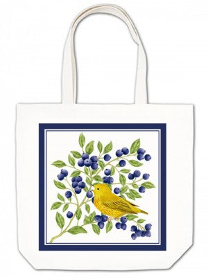 Blueberry Warbler Large Tote
