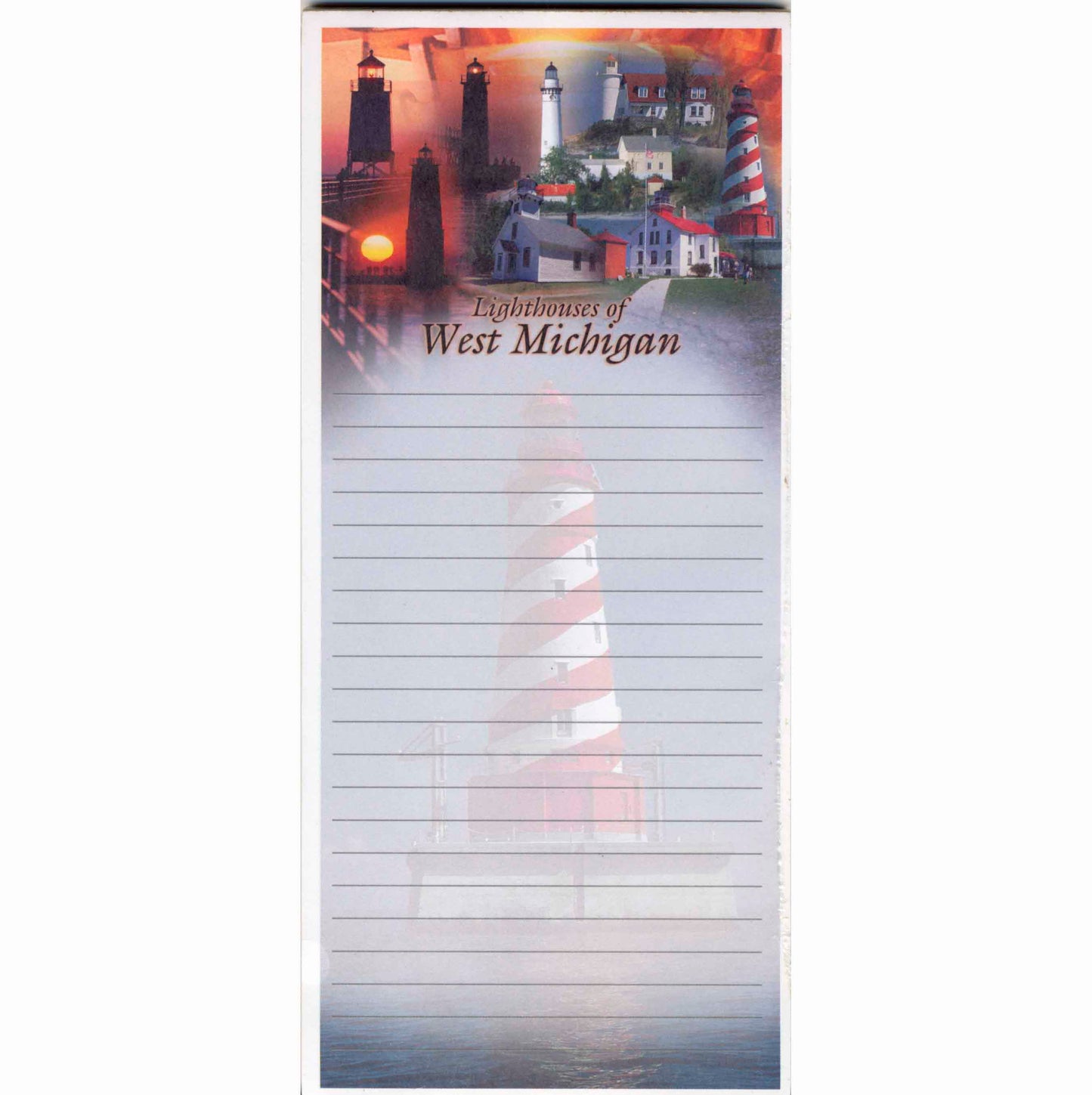 Lighthouses of West Michigan Magnetic Notepad