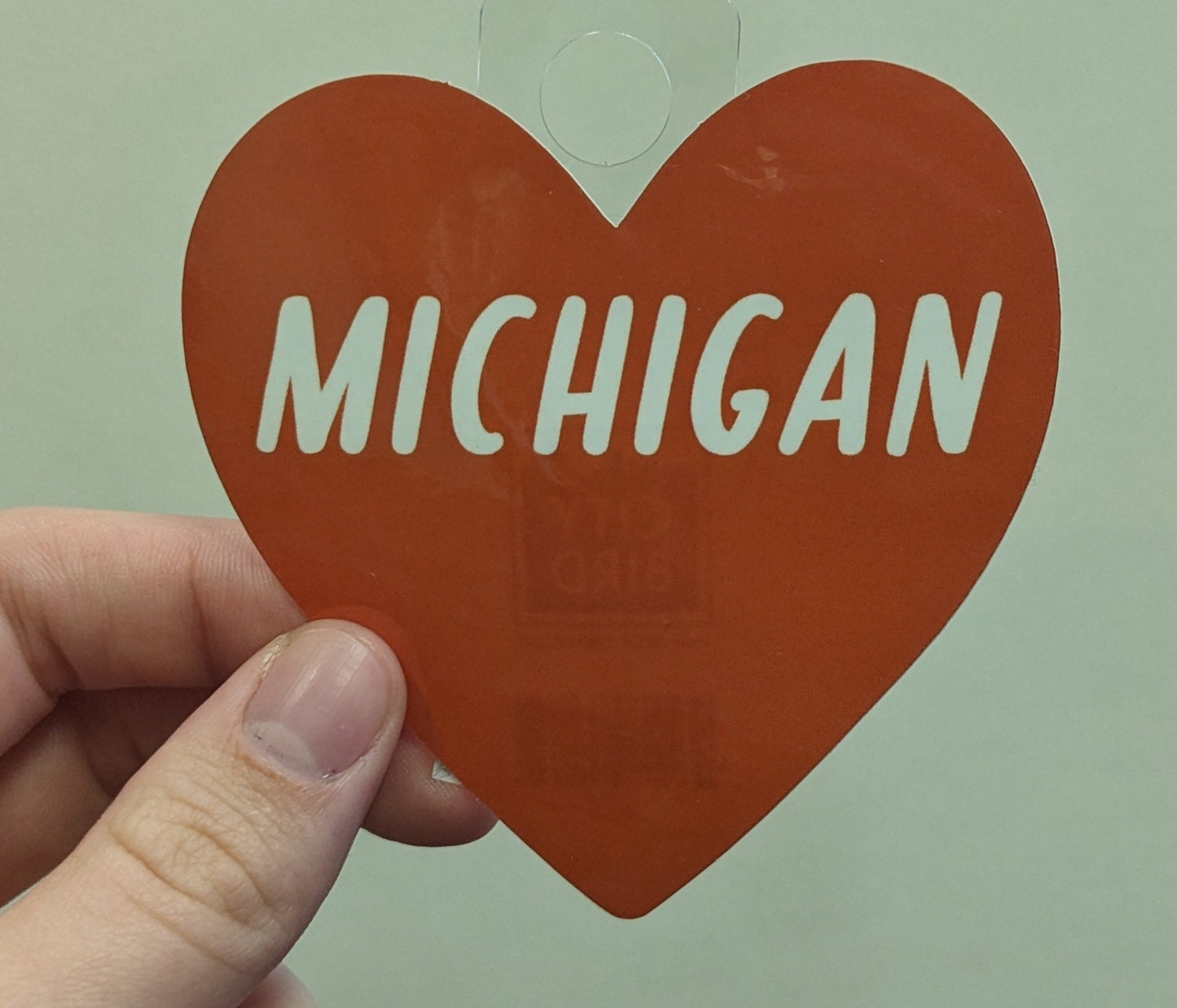 Michigan Heart Vinyl Sticker