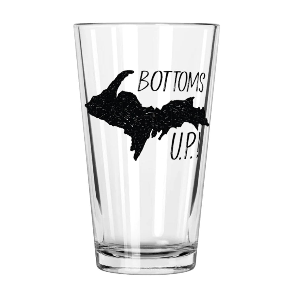 Bottoms U.P.! 12oz Glass