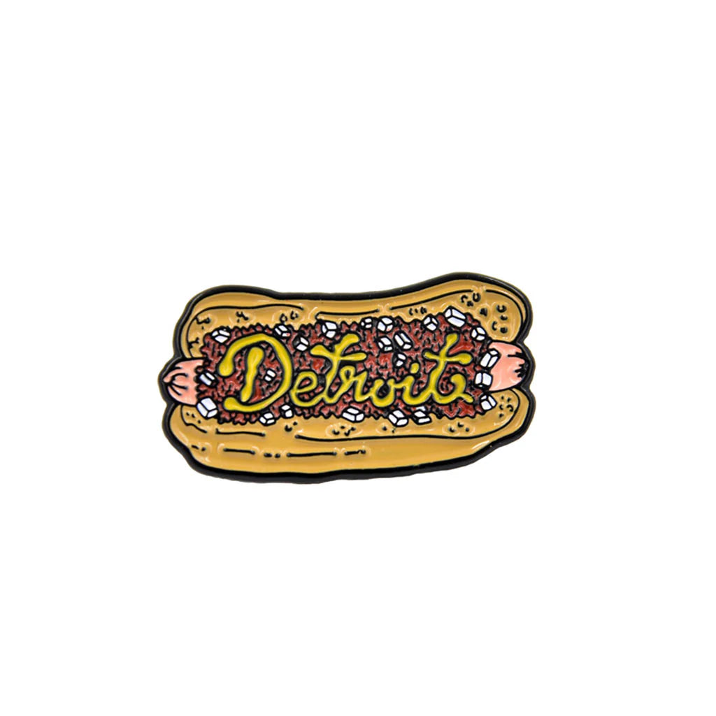 Detroit Coney Dog Enamel Pin