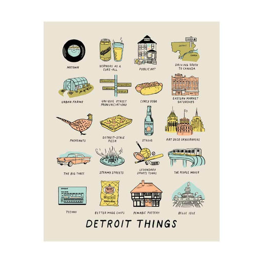 Detroit Things Print