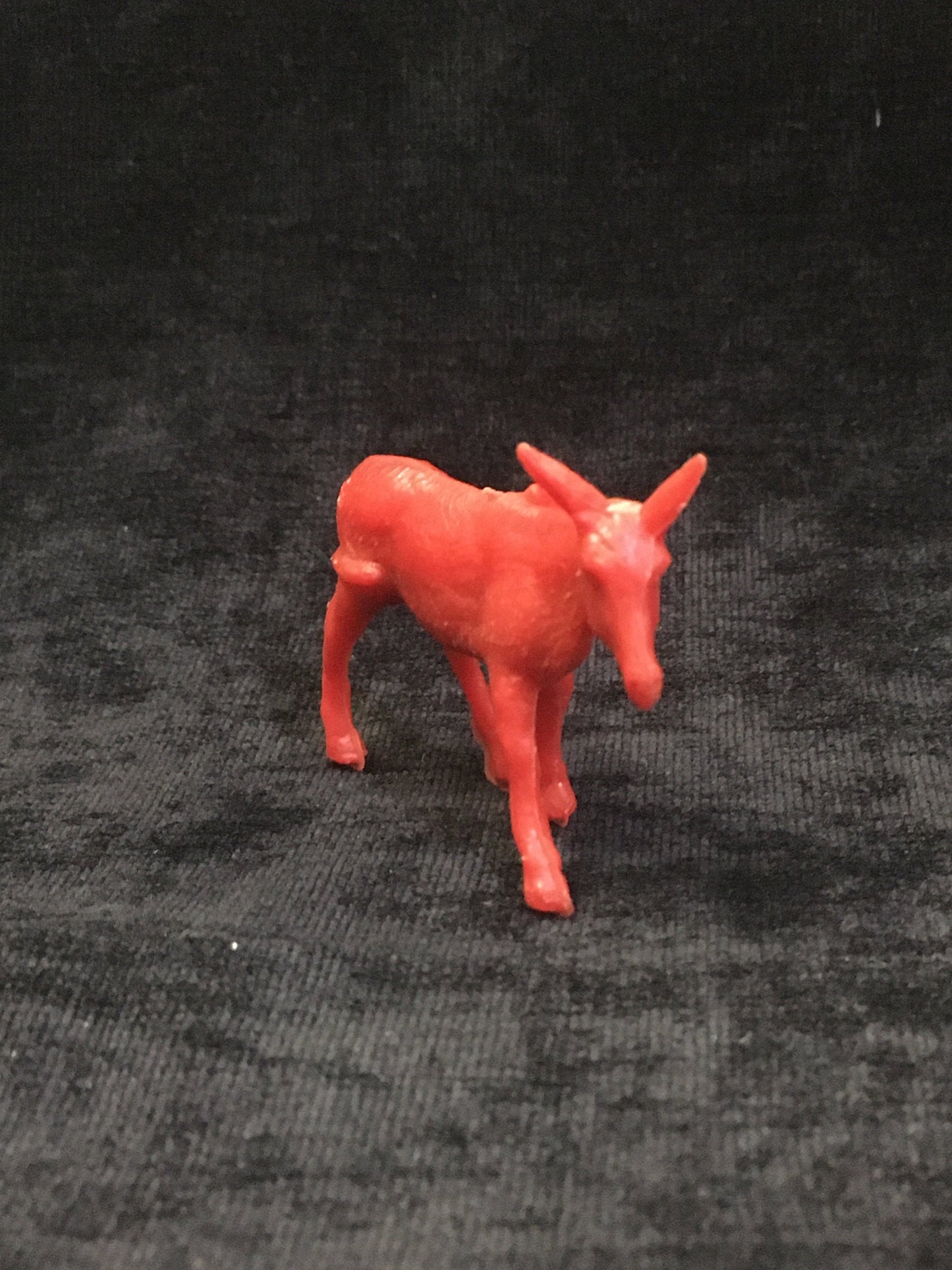 Bergen Toy & Novelty Donkey Red, Vintage