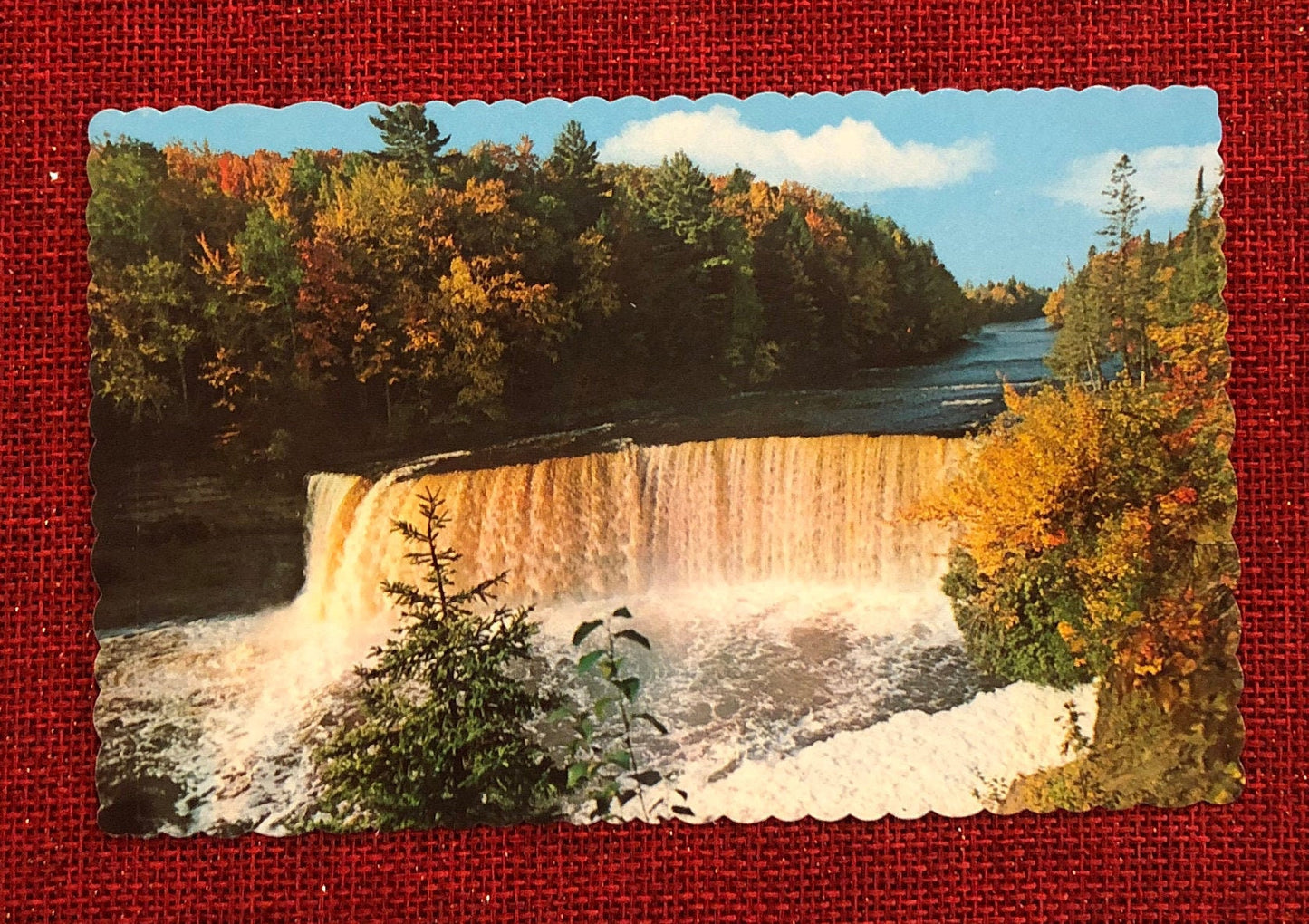 Upper Tahquamenon Falls Vintage Postcard