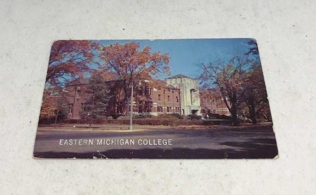 Charles McKenny Hall - Eastern Michigan Vintage Postcard