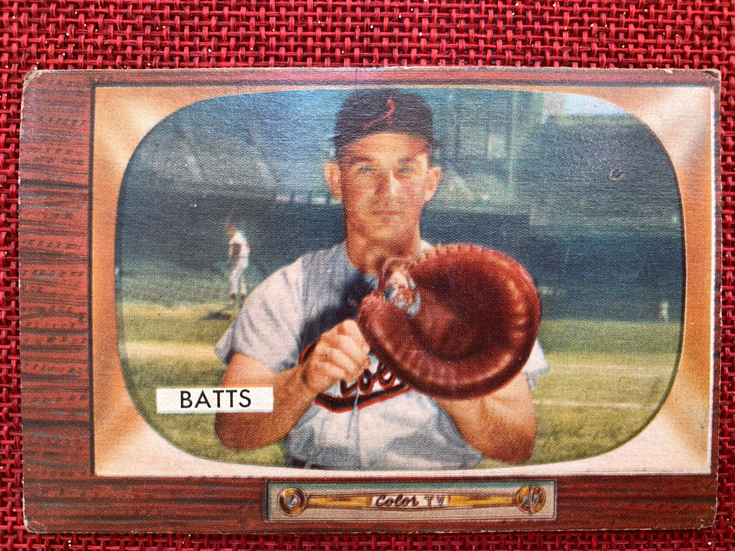 Matt Batts Vintage 1955 Bowman Baseball Card No. 161, Catcher, Baltimore Orioles