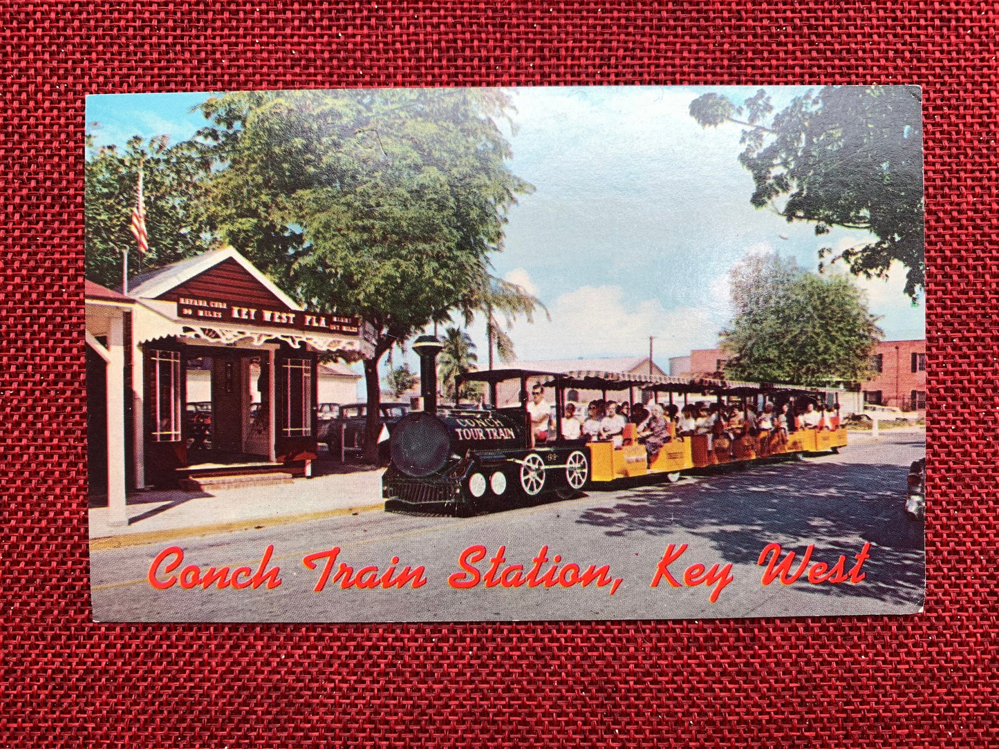 Conch Train Station, Key West, Florida Vintage Postcard 1950s