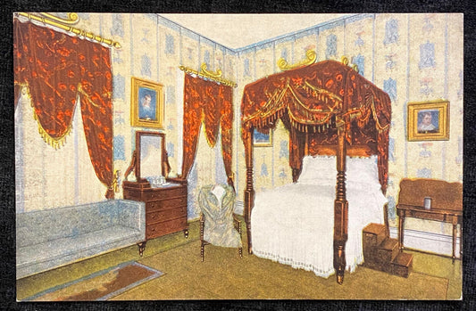 Andrew Jackson's Bedroom - Nashville, TN Linen Postcard