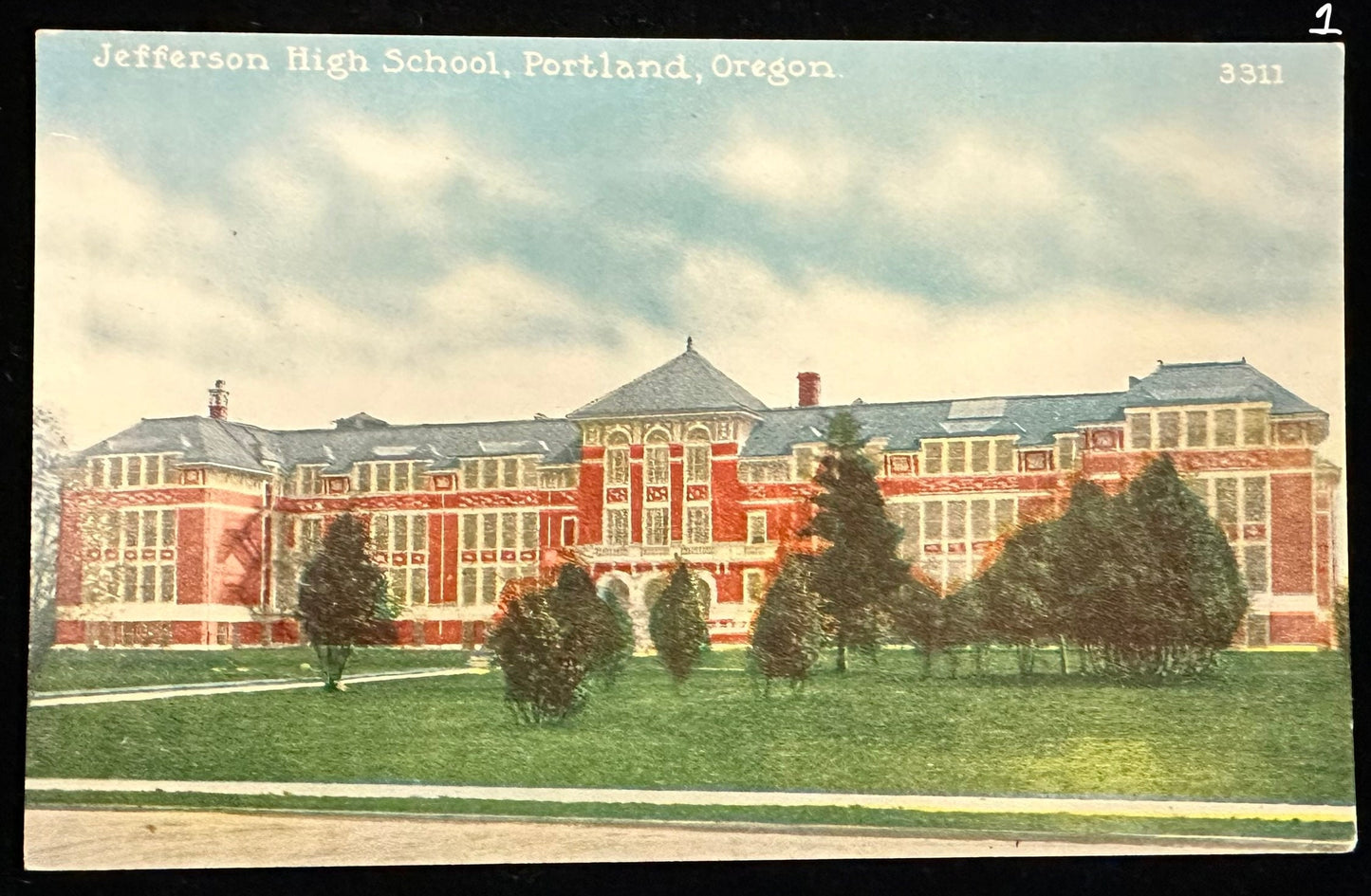 Jefferson High School, Portland, Oregon Series #3311- Vintage Postcards - 3 available, sold separately