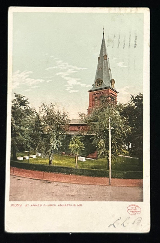 10059 St Anne's Church, Annapolis, MD.- Vintage Postcard